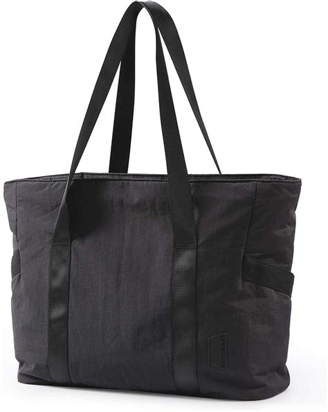 Crafted in durable nylon fabrics with soft handles, the cute tote bag for work, school, gym, or off. . Bagsmart tote
